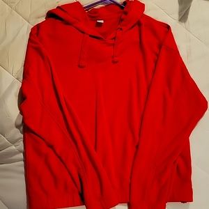 A red, medium active wear sweatshirt from Old Navy.